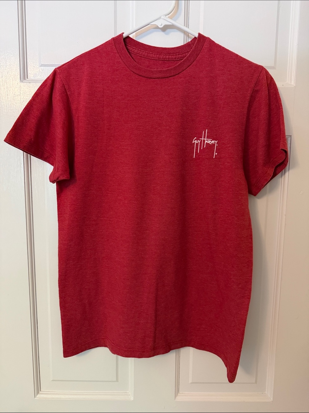 NCSU Guy Harvey Red Short-Sleeve Crewneck T-Shirt with Chest Logo